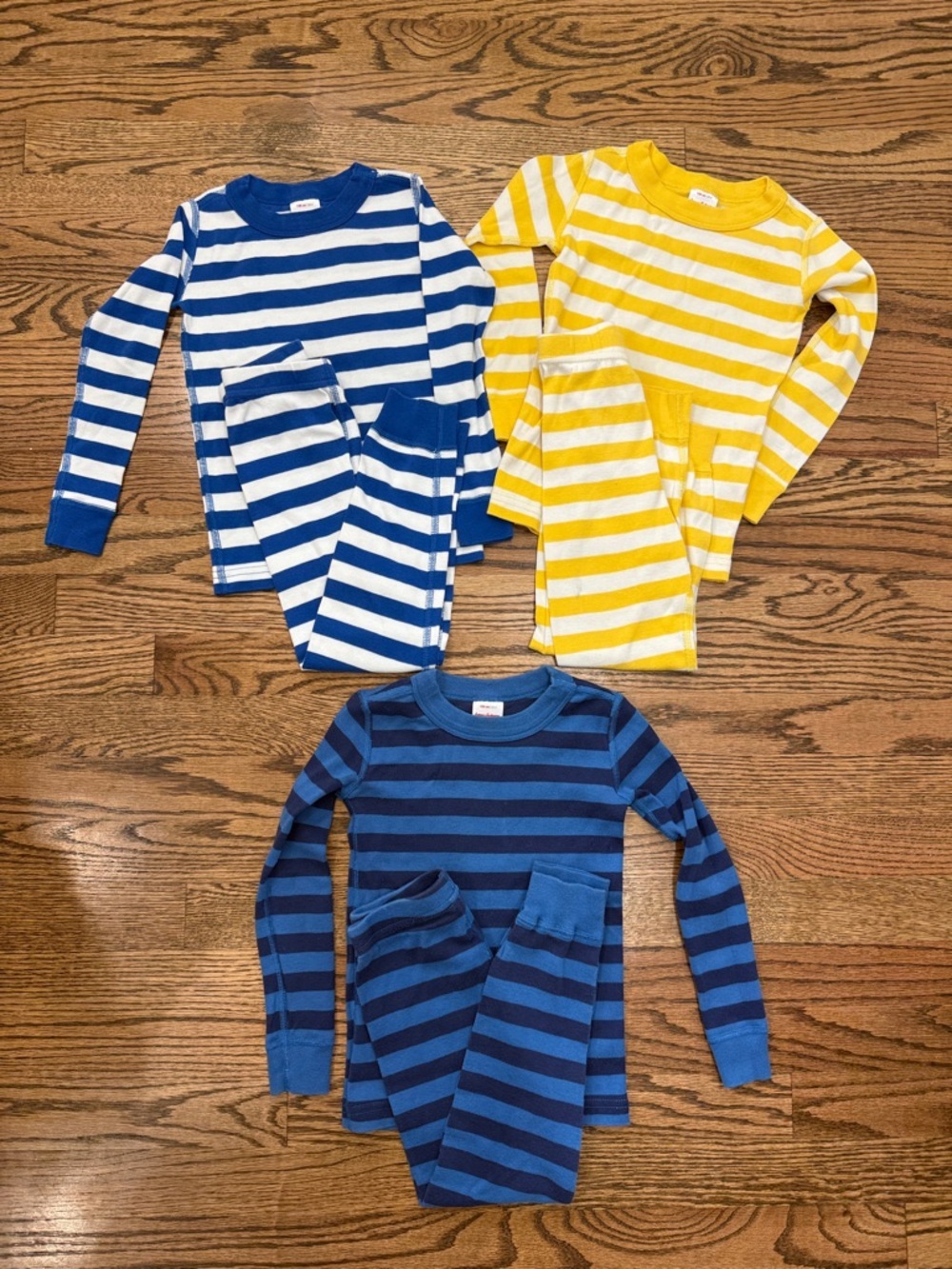 Hanna Andersson Pajamas Stripe Kids Size 4T  3 Pairs
